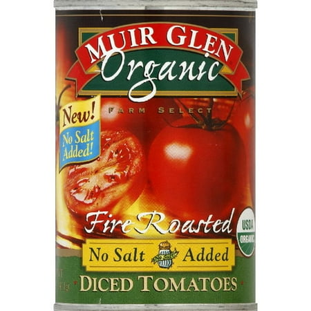 Muir Glen Organic Fire-Roasted Diced Tomatoes, 14.5 oz (Pack of 12)
