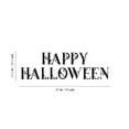 thumbnail image 3 of Vinyl Wall Art Decal - Happy Halloween - 10.5" x 35" - Trendy Cool Halloween Season Quote Sticker For Home Family Room Windows Entry Hall Doors Storefront Coffee Shop School Spooky Decor, 3 of 3