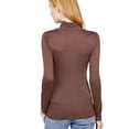 thumbnail image 2 of LAVRA Women's Soft Turtle Neck Long Sleeve Shirt Warm Basic Layer Tee, 2 of 3