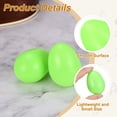 thumbnail image 3 of Uxcell 12 Pcs Egg Shakers, Plastic Musical Eggs Maracas Hand Percussion Instruments for DIY Painting Music Learning Easter Party Performance, Green, 3 of 6