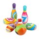 thumbnail image 3 of Juego Educativo de Bolos YUNYI BRAND 10 Pines de Bolos y 2 Bolas de Algodón PU Suave y Colorido, 3 of 8