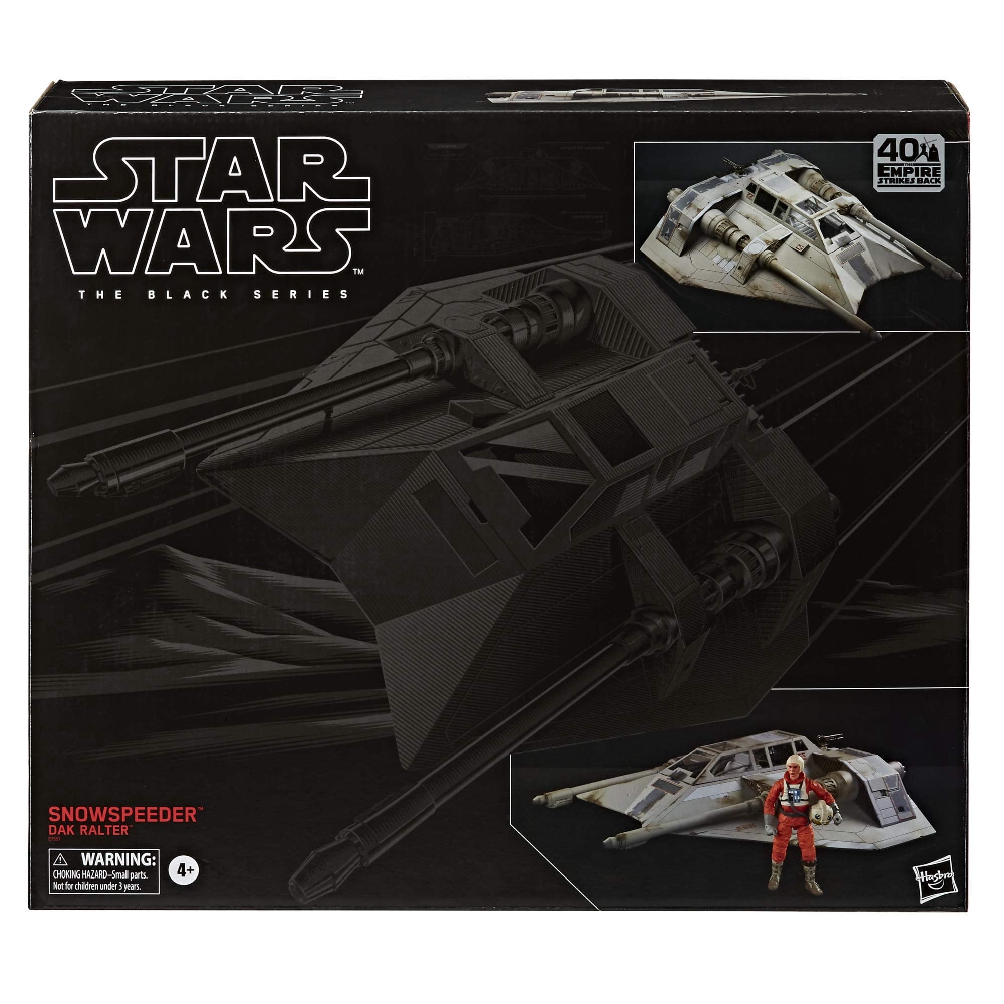 Star Wars The Black Series Snowspeeder Vehicle with Dak Ralter Figure 6-Inch-Scale The Empire Strikes Back Collectible Toys