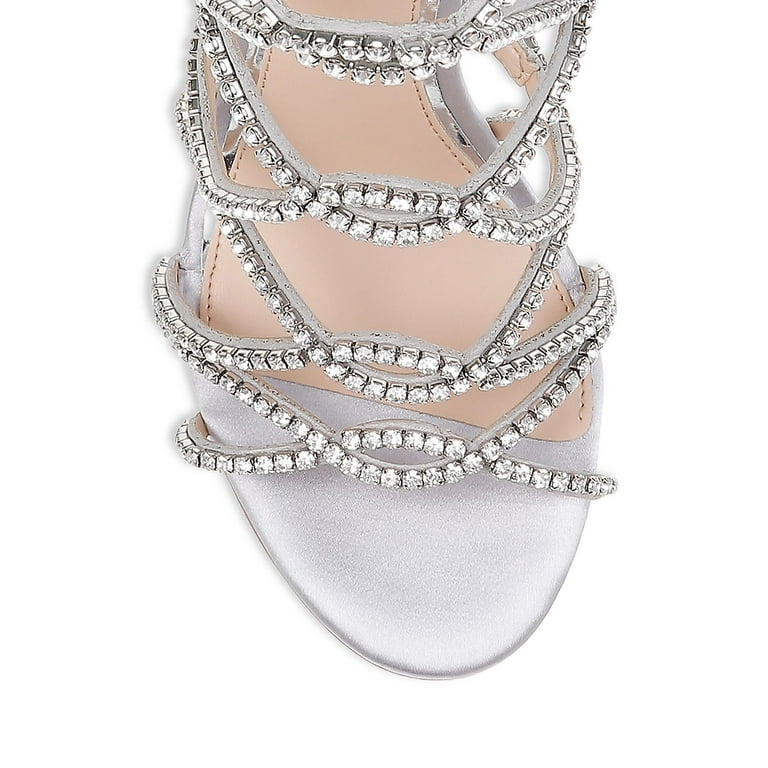 Jewel Badgley Mischka Women s DELANCEY Sandal silver Silver