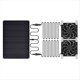 thumbnail image 1 of Ventilador de Energía Solar para Casa de Perro Panel Solar Impermeable de 15 W Extractores Dobles para Cobertizo, Gallinero, Ventilación de Casa de Perro, 1 of 5