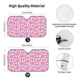 thumbnail image 2 of Disketp Windshield Sun Shade, Car Sun Shade for Front Window Cool Flamingos Sunshades Sun Visor Protector Blocks UV Rays Foldable, 2 of 5