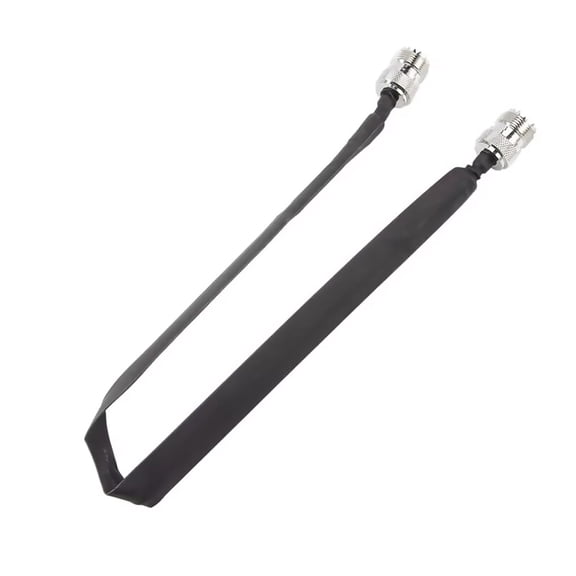 RF Coaxial Cable for Wireless Communication Car Radio SO239 UHF Female Jack Nickel Plating, 30cm Length