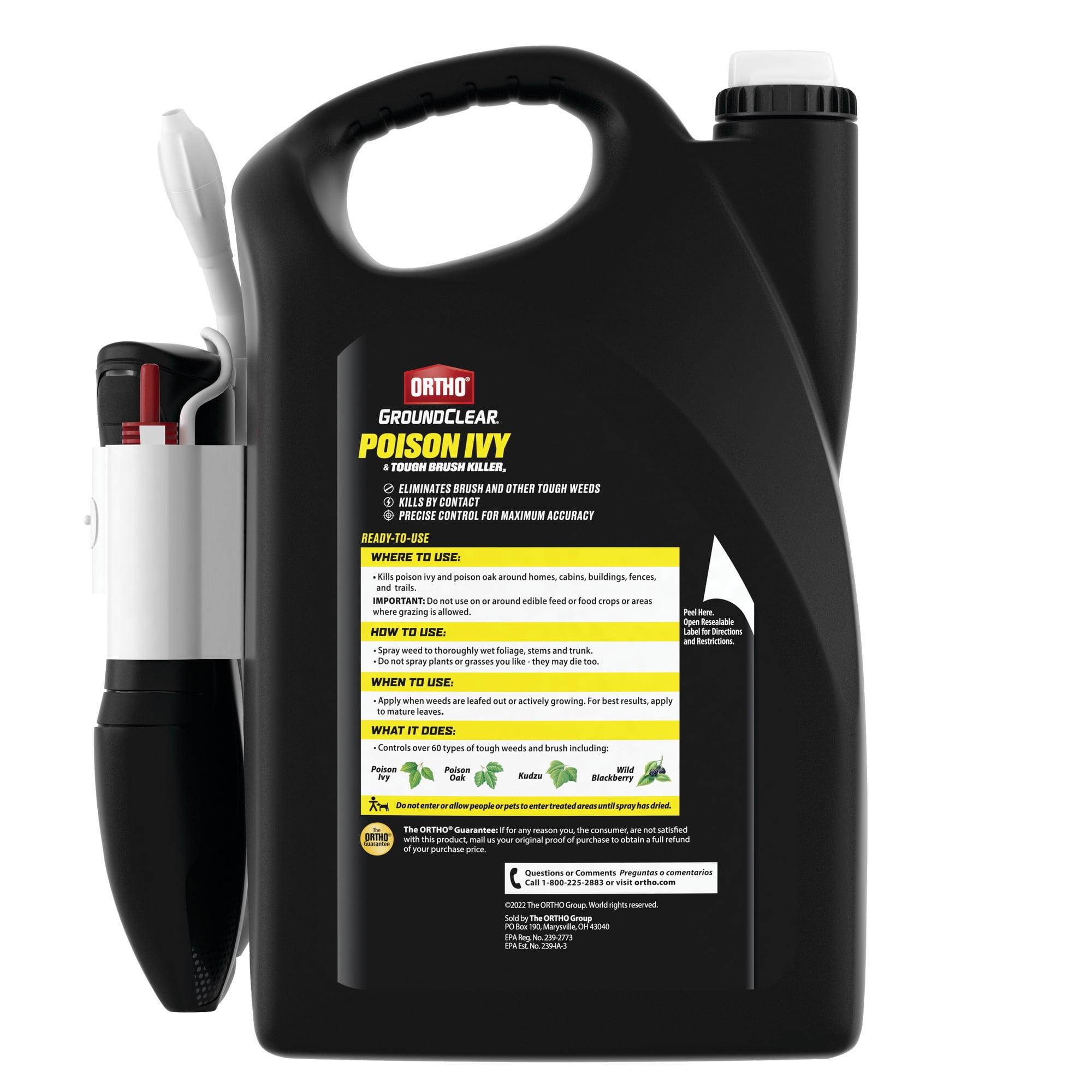 Ortho GroundClear Poison Ivy and Tough Brush Killer3 with Comfort Wand, 1 gal.