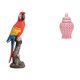 thumbnail image 1 of Estatua De Cerámica De Loro, Tarro De Jengibre, Porcelana, Artesanía Decorativa, Recuerdo, Vacaciones, Jardín, Hogar, Dormitorio, Porche, Almacenamiento Interior, Jarrón, Tapa, Arreglo, 1 of 8