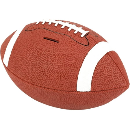 Football Piggy Bank for Boys, Shatterproof Rugby Sports Themed Coin Bank, Large Size, Super Bowl Gift for Kids