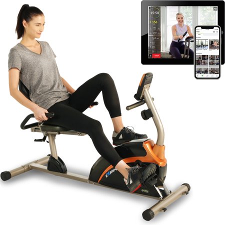 Exerpeutic 1500XL Magnetic Recumbent Exercise Bike with Bluetooth and MCF App