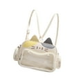 thumbnail image 4 of yuksok Cat Ita Bag Clear Window Crossbody Purse for Anime Display Pin Display Party Yellow, 4 of 9