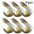 thumbnail image 1 of 6PCS Artificial Food Decorative Simulated Shrimp Shape Food Model Fake Food, 1 of 10