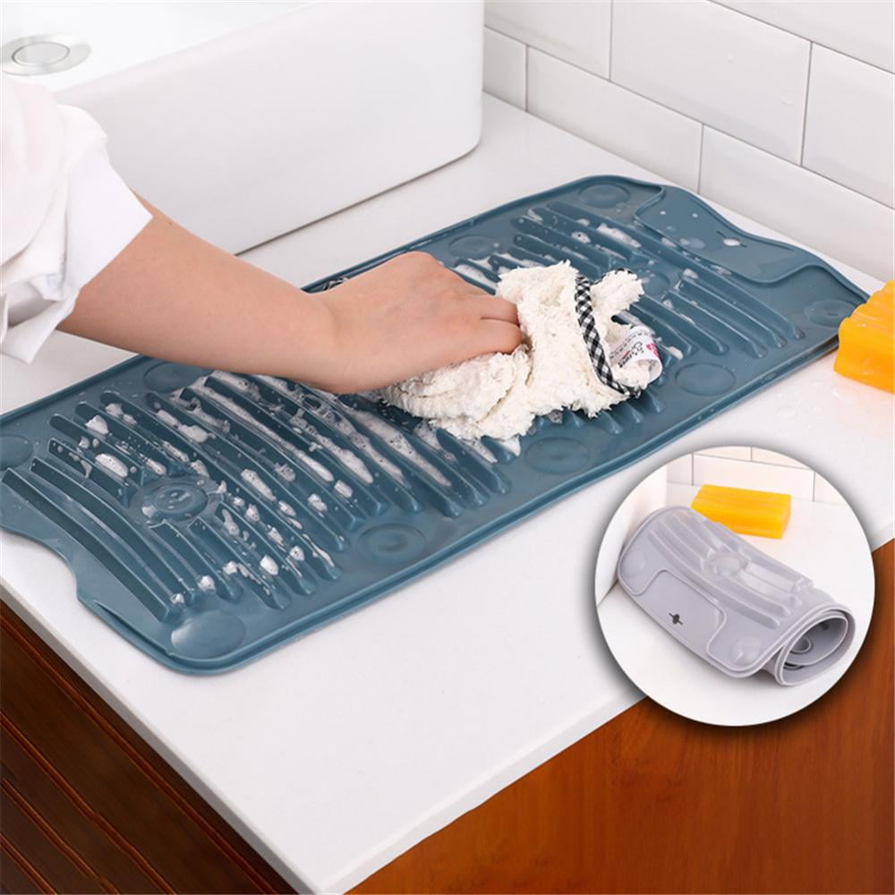 Silicone Washboard for Laundry,Travel Portable Collapsible Washboard