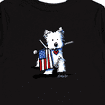 thumbnail image 4 of Inktastic US Flag Westie Boys or Girls Long Sleeve Toddler T-Shirt, 4 of 5