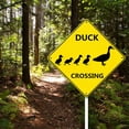 thumbnail image 2 of Duck Crossing Signs - Duck Crossing Sign Reflective Metal 12"x12" Duck Pond Sign Farm Organic Country Petka Signs and Graphics Suitable for Indoor and Outdoor Ducks Sign Backyard Garage Cave Office, 2 of 4