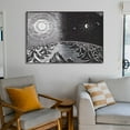 thumbnail image 6 of M.C. Escher Fourth Day of The Creation Wall Art Poster Gifts Canvas Painting Poster Wall Art Decorative Picture Prints Modern Decor 08x12inch(20x30cm), 6 of 6