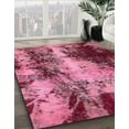 thumbnail image 2 of Ahgly Company Indoor Rectangle Abstract Hot Pink Oriental Area Rugs, 7' x 10', 2 of 6