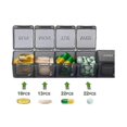 thumbnail image 3 of Extra Large Weekly Pill Organizer 2 Pcs, Daily Pill Cases For Pills/vitamin/fish Oil/supplements (black And White), 3 of 3