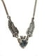 thumbnail image 1 of Collar con colgante vintage de princesa reina, corona de corazón y alas, joyería para San Valentín para mujer., 1 of 5