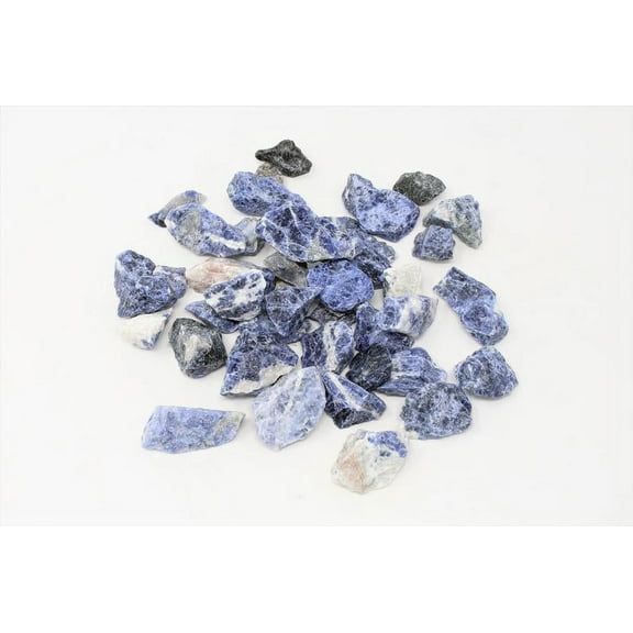 Rough Raw Sodalite Crystal Stone from Brazil - High Grade A Quality - Healing Crystals - 4 oz, 8 oz, 1 lb, 2 lb, 5 lb Bulk Lot