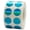 Blue, variant on Rubine Red Holographic Circle Dot Stickers, 0.5 Inch Round, 1000 Labels on a Roll