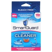 SmartGuard Premium Cleaner Self-Cleaning Antibacterial Mint Fresh Weekly Denture Cleanser Powder, 11 Count