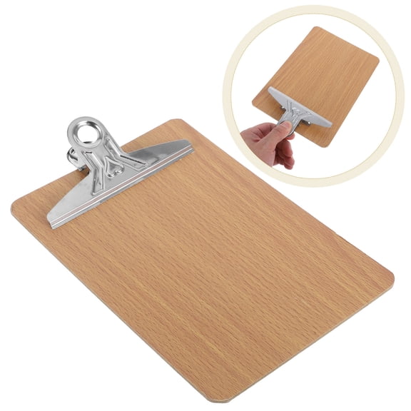 FOLOYORI Multi-Color Round Corner Wooden Clipboard for Office and School Supplies, 8.5in x 5.7in x 0.12in, 1 Piece
