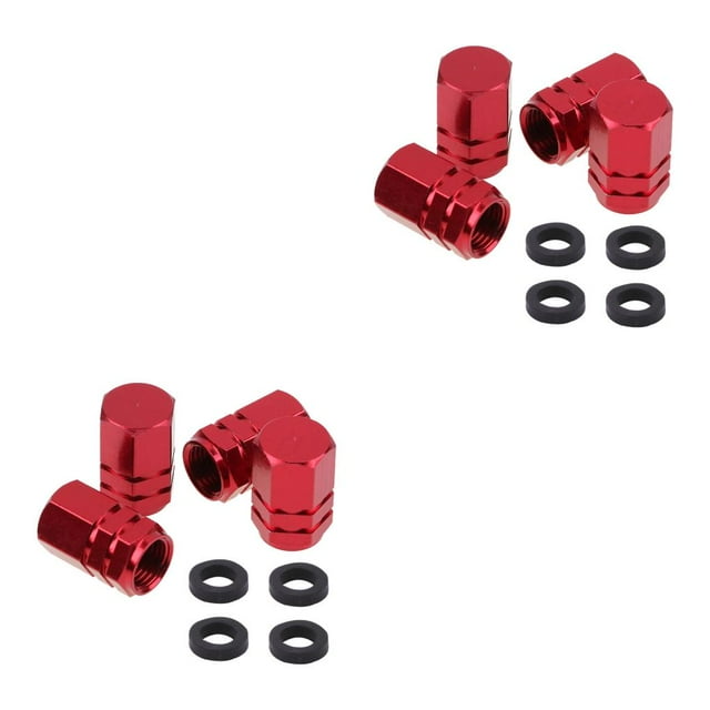 Speravity Paquete de 4 tapas antipolvo de repuesto para válvula de aire de neumático de rueda, accesorios protectores de vehículo extraíbles Type6 NO6