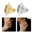 thumbnail image 2 of Vintage Hollow Witches Knot Rings Simple Wide Statement Fashion ​Celtic Amulets Finger Jewelry, 2 of 8
