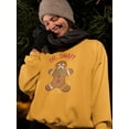 thumbnail image 2 of Gingerbread Snap Sweatshirt Women -Smartprints Designs, Female Medium, 2 of 4