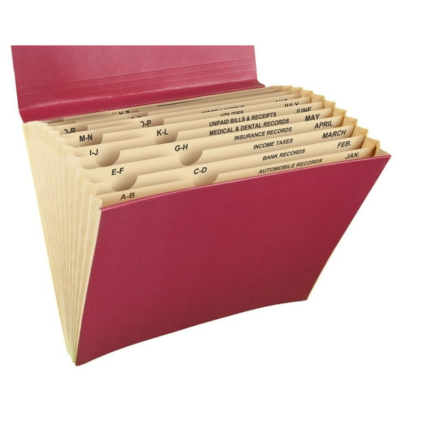 Mead 12 Pocket 8.5" x 11" Expanding File Folder