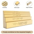 thumbnail image 4 of MOMOJIA Metal Height Measurement Tool Metal Gauge Pack Metal Height Block Engraved Block 5pcs/set Suitable for Easy Woodworking, 4 of 9