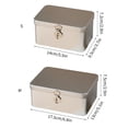 thumbnail image 5 of Sturdy Metal Locking Container for Valuables Desk Accessories Office Home Decoration Storage, 5 of 10