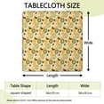 thumbnail image 2 of Yellow Lemon Fruit Mixed Fruits Yellow Pattern Square Fitted Tablecloth with Elastic Edge,Square Table Cover,Washable Elastic Table Cover for Home Kitchen Party Decor 36"x36", 2 of 6