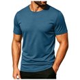 thumbnail image 7 of Shirts For Men Shirt Silky Men's Athletic T-Shirts Workout Running Short Sleeve Gym Shirts Size L, 7 of 7