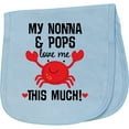 thumbnail image 2 of Inktastic Nonna and Pops Love Me Grandchild Baby Burp Cloth, 2 of 3