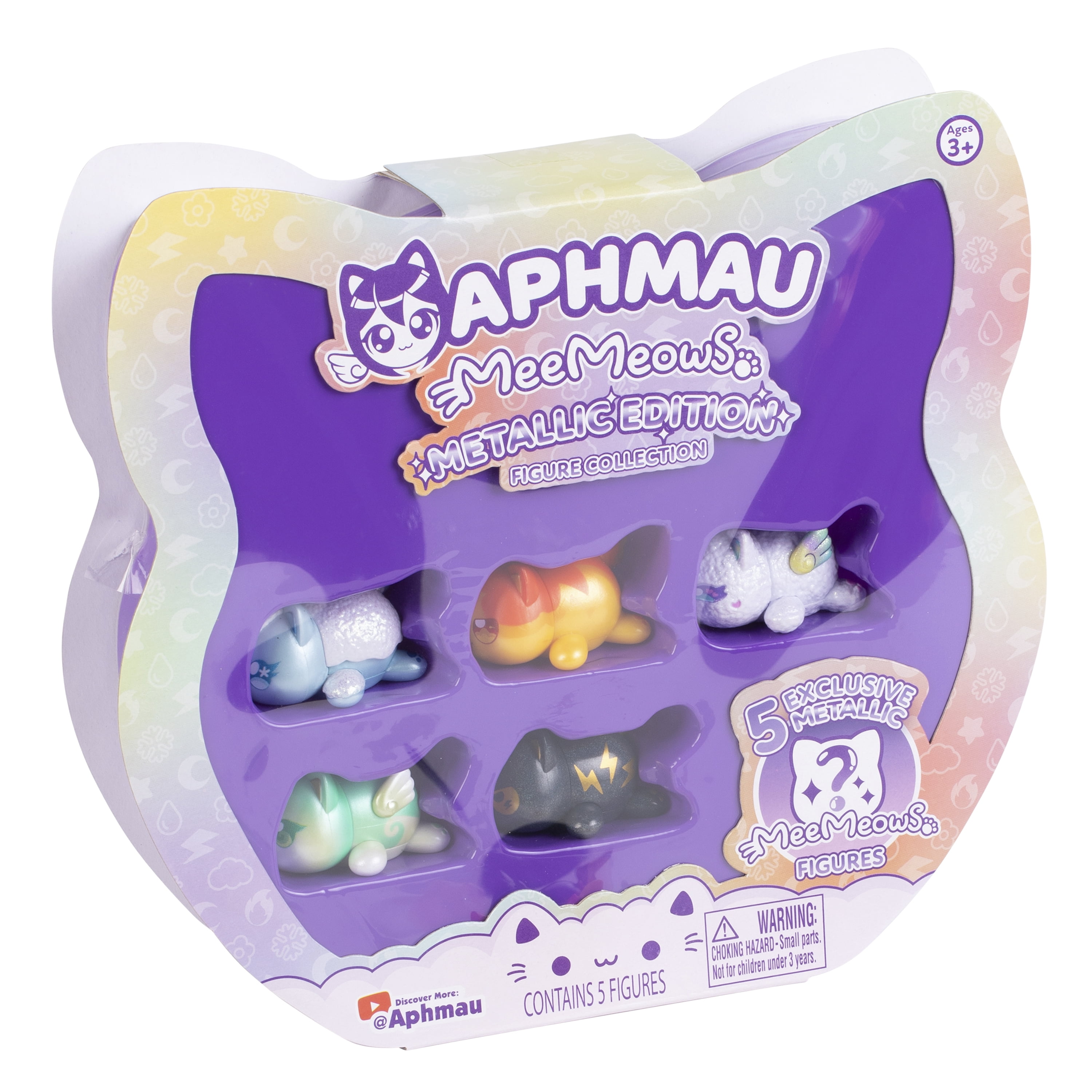 Aphmau Elemental MeeMeow Figures Multi-Pack- Metallic Edition For Ages 3+