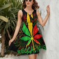 thumbnail image 3 of Jamaica Music Notes Stave Theme Sundress Sleeveless Dress Summer Women Clothes Dress for Women Dresses, 3 of 7