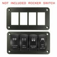 thumbnail image 2 of 4-Gang Boat Marine Switch Panel Metal Holder Dash Board LED Rocker Blank Switch, 2 of 7