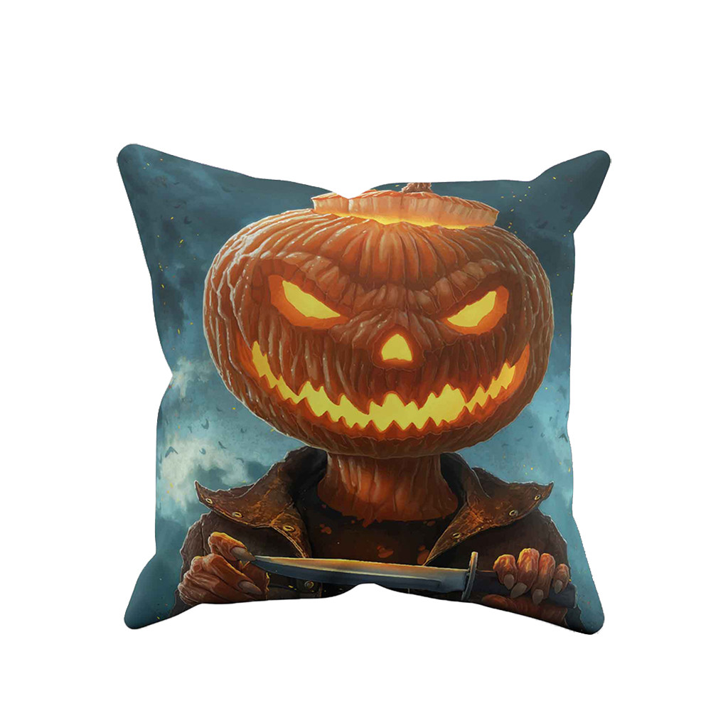 Halloween Ghost Pillow Case Sofa Waist Throw Cushion Cover Home Decor