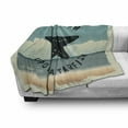 thumbnail image 3 of Starfish Soft Flannel Fleece Blanket, Retro Make a Wish upon a Starfish Inspirational Words on the Beach Grunge Artwork, Cozy Plush for Indoor and Outdoor Use, 70" x 90", Multicolor, by Ambesonne, 3 of 6