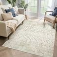thumbnail image 3 of Tzou Boho Area Rugs 4x6ft Washable Door Mat Geometric Khaki Living Room Carpet, Non Slip Indoor Rugs for Bedroom Dining Room Office, 3 of 7
