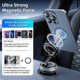 thumbnail image 5 of Strong Magnetic Car Phone Holder Mount Vacuum Adsorption Manual Suction Cup 360 Rotating Folding Phone Holder for Smartphones Wall Lazy Phone Bracket, 5 of 5