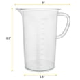 thumbnail image 5 of Measuring Jug, 2000ml - Polypropylene Plastic - Raised Graduations - Chemical Resistant, Autoclavable - Handle for Convenient Lifting - Eisco Labs, 5 of 5
