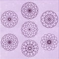 thumbnail image 1 of Ahgly Tapis d'Intérieur Lavable en Machine Carré Transitionnel Orchidée Violet, 6 Pieds Carré, 1 of 7