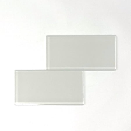 3 X 6 White Glass Subway Tile - Rainbow Series