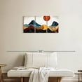 thumbnail image 2 of Elephant Stock Abstract Marble Mountains Wall Art - Horizontal Multi Panel Canvas - Lobby Wall Decor - Nature Multi Panel - Teal And Blue Decor - 32" x 15", 2 of 6