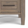 thumbnail image 3 of Simpli Home Ela SOLID WOOD 14 inch Wide Rectangle Transitional Narrow End Table in Smoky Brown, 3 of 15