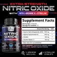 thumbnail image 3 of Nitric Oxide Booster Extra Strength - 3X Strength L-Arginine & Citrulline Supplement - Best Nitric Oxide Supplements for Men - Supports Muscle, Heart Health, Energy - Bottled in USA - 60 Capsules, 3 of 10