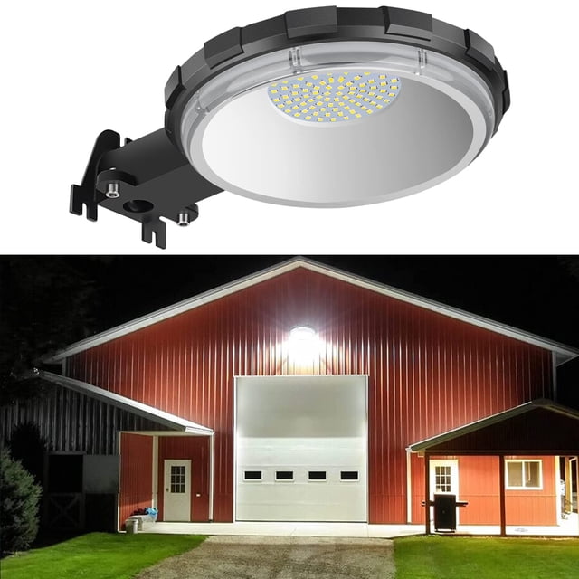Lámpara LED de granero Karjoefar del anochecer al amanecer, 100 W, 10000 lúmenes, 5000 K